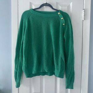 J Crew green sweater